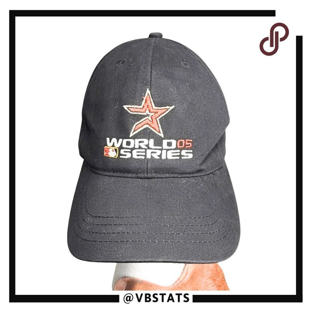 MLB Major League Baseball Black 2005 World Series Adjustable Sports Cap One Size
